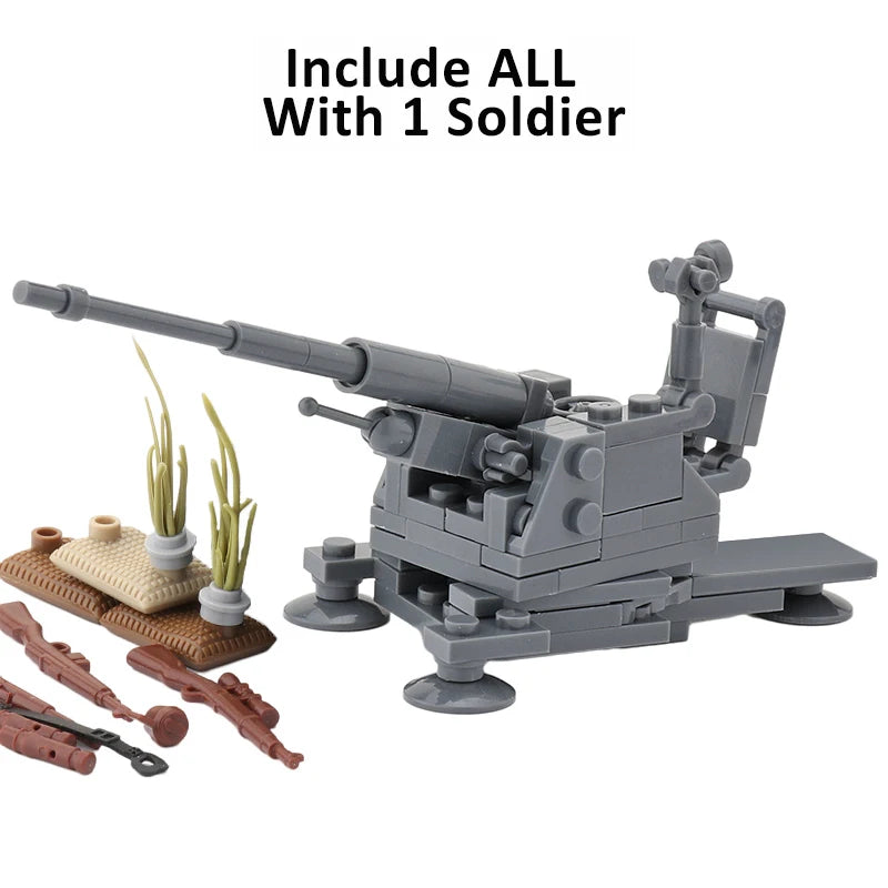 WW2 German Cannons Bricks