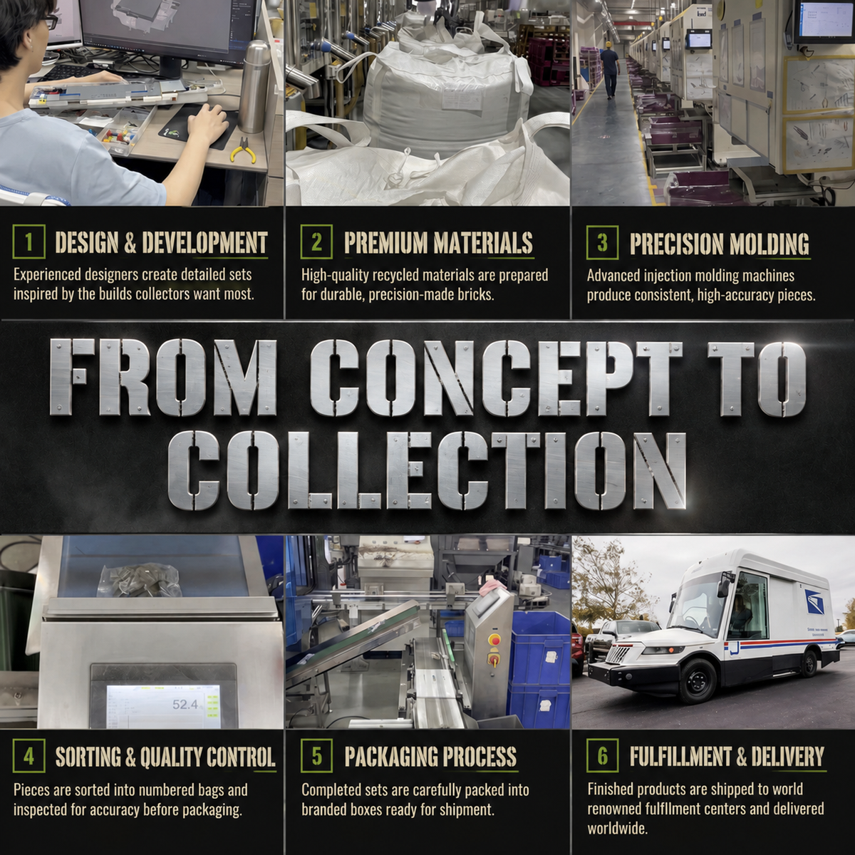 From concept to collection: how our brick sets are designed, made, packed and delivered