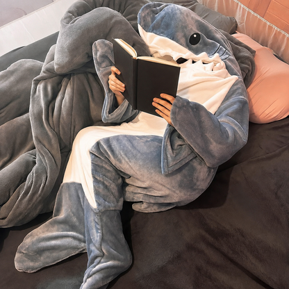 SnugShark™ Wearable Hooded Blanket