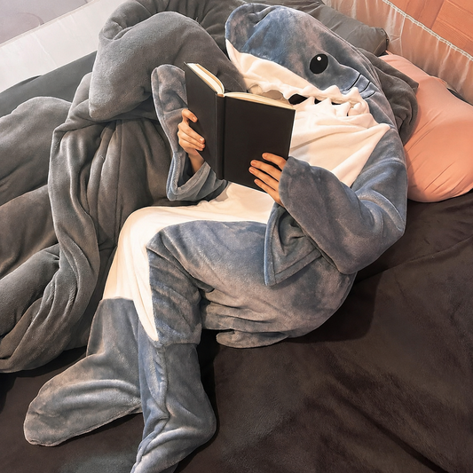 SnugShark™ Wearable Hooded Blanket