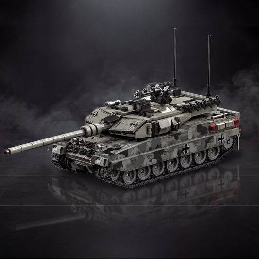Leopard 2A7 brick set, hero on a dark display
