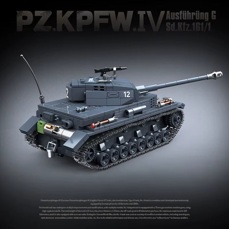 Panzer IV German Tank Bricks