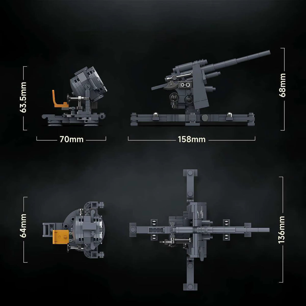 Flak Sw-36 Artillery Bricks