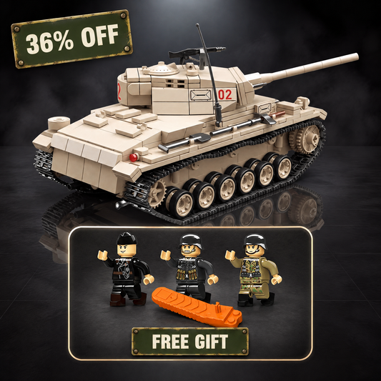 Panzer III brick set, 36% off, with a free crew and brick separator