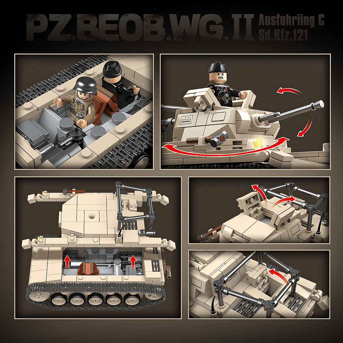 Panzer II brick set, picture 4