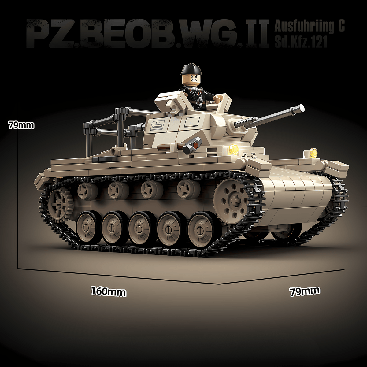 Panzer II brick set, picture 6
