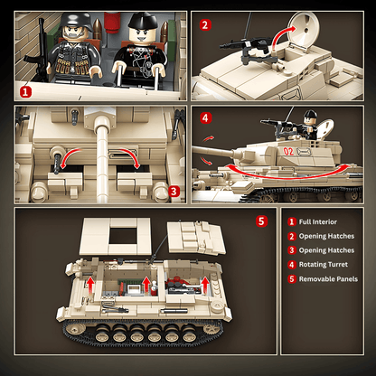 Panzer III brick set, picture 3
