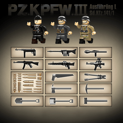 Panzer III brick set, picture 4