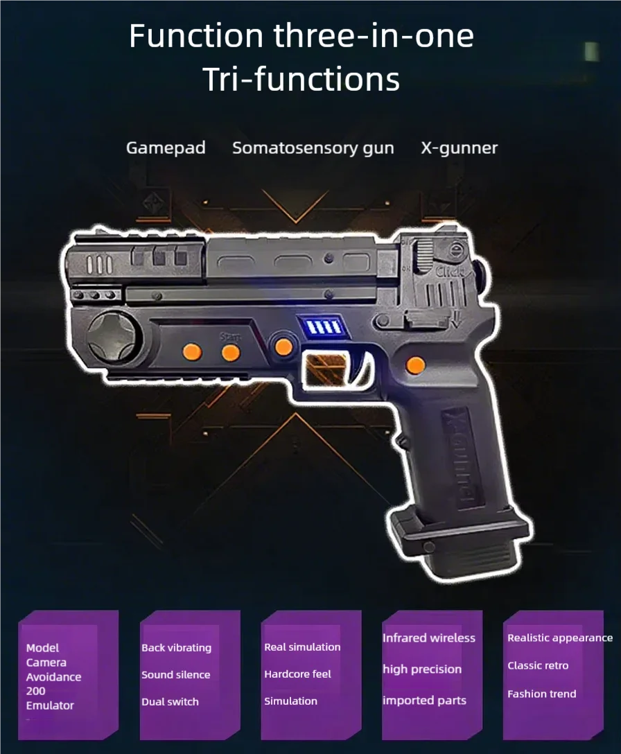 XGUNNER Wireless Gaming Arcade Pistol 