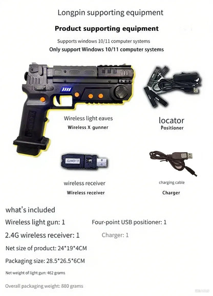 XGUNNER Wireless Gaming Arcade Pistol 