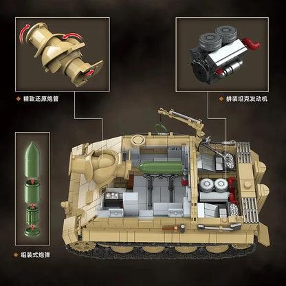 Army Sturmtiger German Tank Bricks