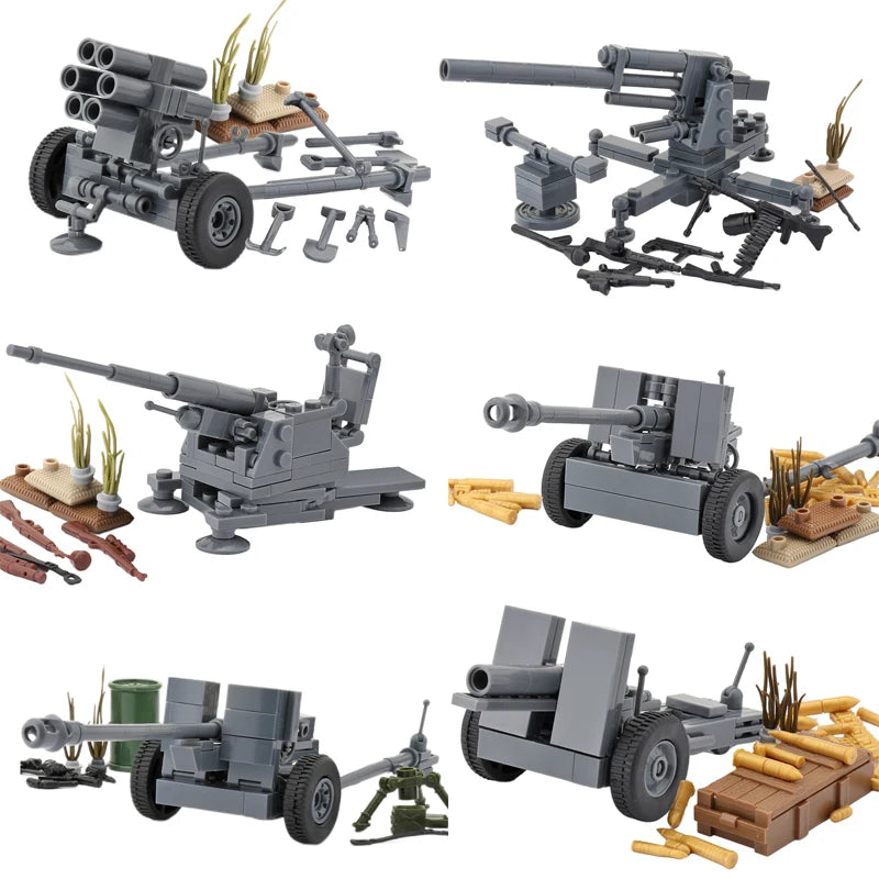 WW2 German Cannons Bricks
