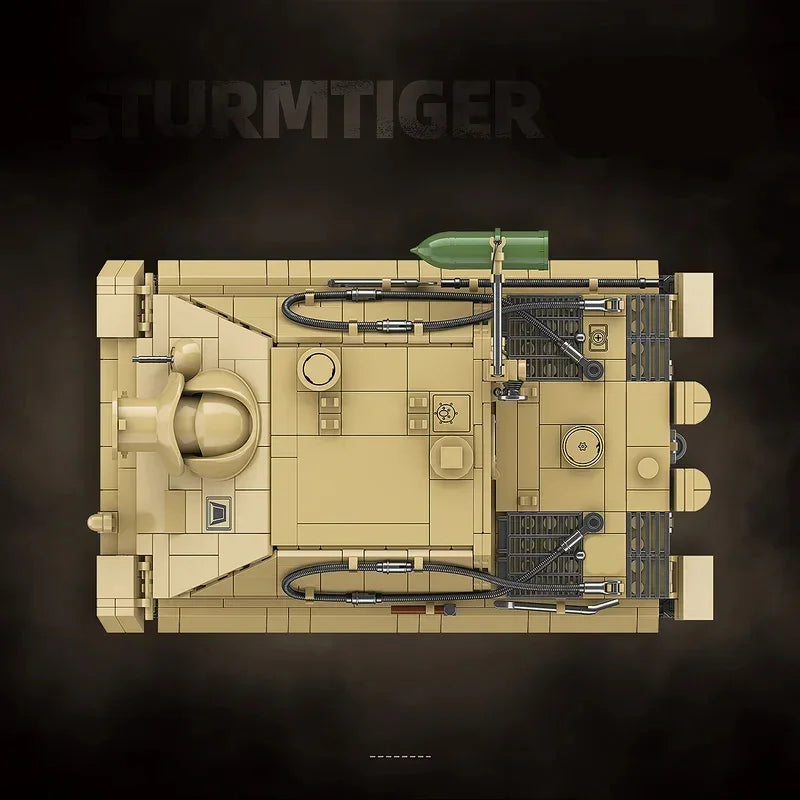 Army Sturmtiger German Tank Bricks