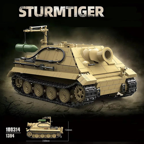 Army Sturmtiger German Tank Bricks