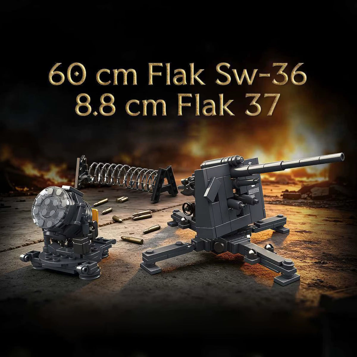 Flak Sw-36 Artillery Bricks