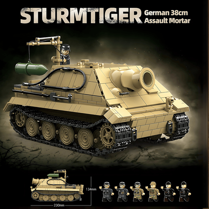 Sturmtiger desert tan brick tank set, picture 2