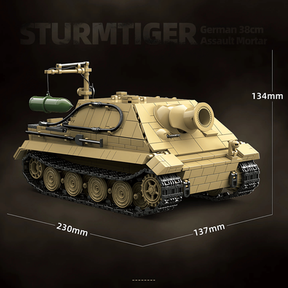 Sturmtiger desert tan brick tank set, picture 3