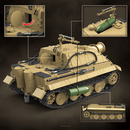 Sturmtiger desert tan brick tank set, picture 5