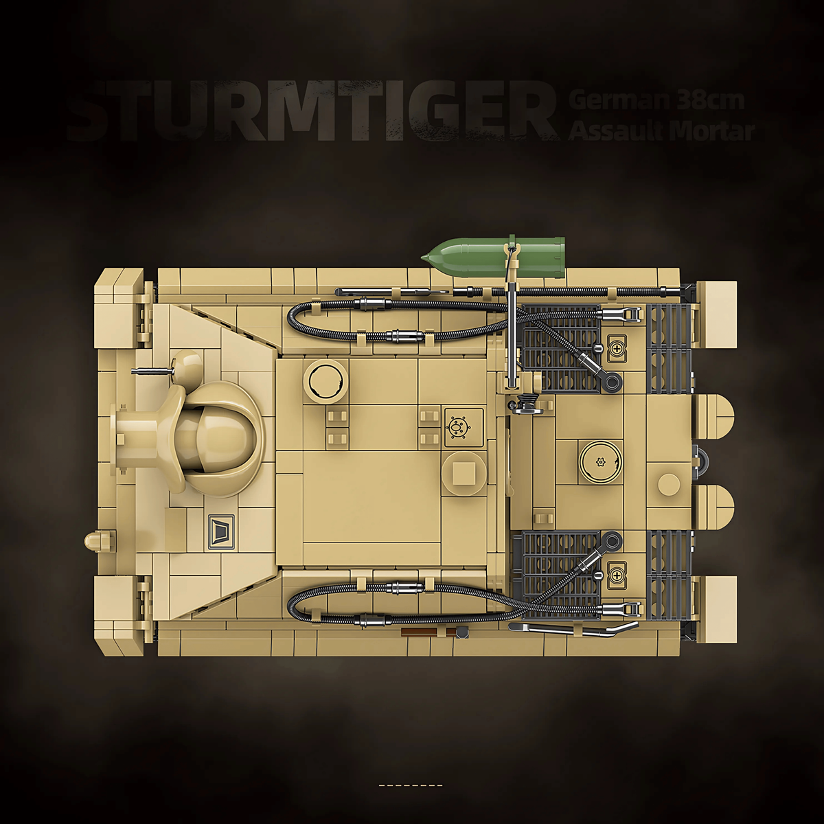 Sturmtiger desert tan brick tank set, picture 8