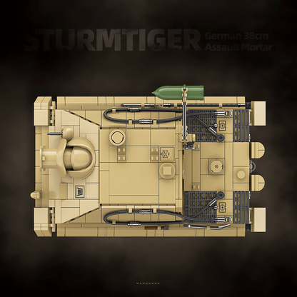 Sturmtiger desert tan brick tank set, picture 8