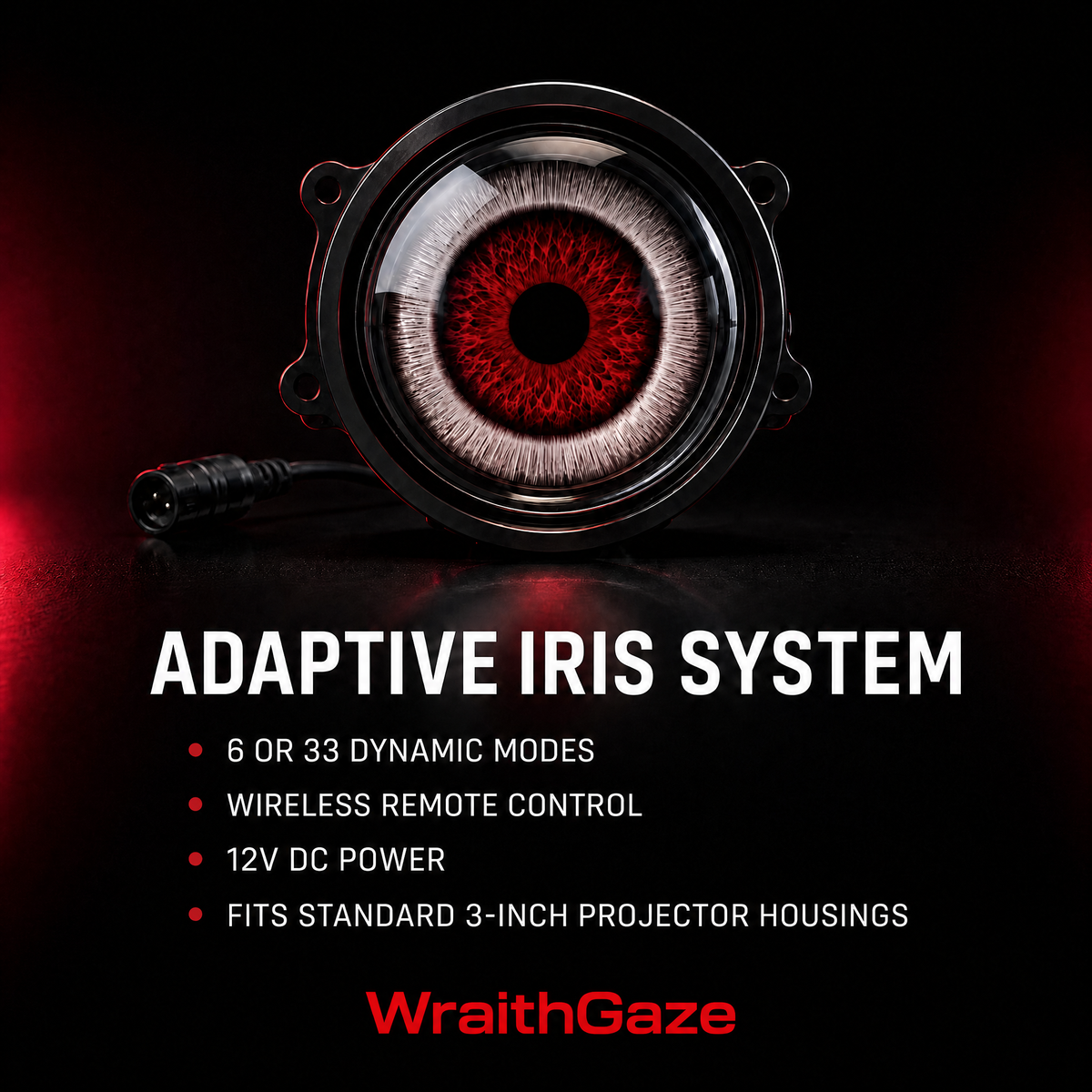 WraithGaze™ Animated Eyes – 3" Universal LED Lights