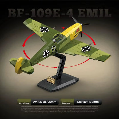 German BF-109E-4 Emil Fighter Bricks