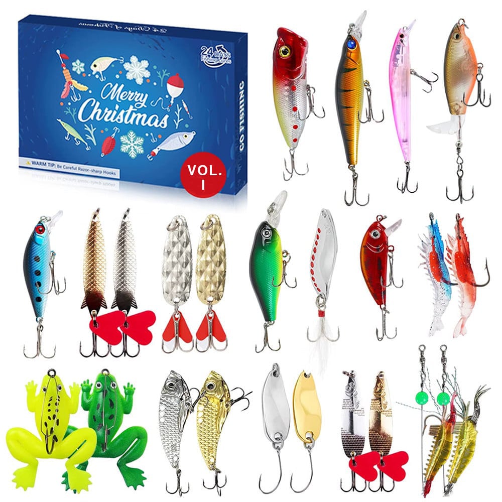 The Original Fishing Calendar | 24 Mixed Water Lures [VOL. I]