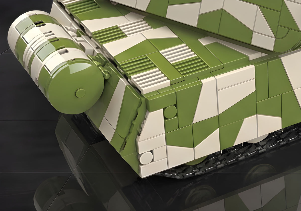Maus brick set, a close-up of the build