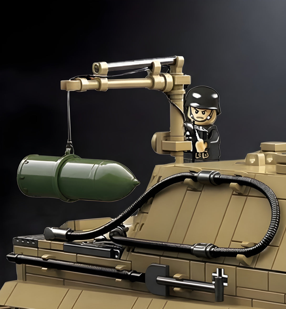 SturmTiger brick set, a close-up of the build