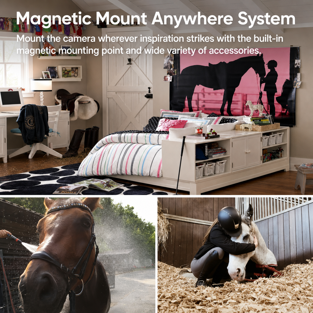 TRACE™ Pro 4K Riding Camera — Hands-Free Magnetic Wear So You Never Miss The Moment